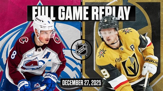FULL GAME REPLAY: Avalanche @ Golden Knights | Dec. 27, 2025 | Western Conference "Pre-Match"