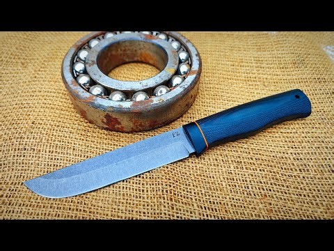 Forging a Bushcraft Knife from an Old Bearing