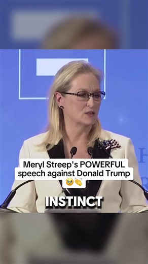 Meryl Streep’s powerful speech against Donald Trump: “If his catastrophic instinct to retaliate doesn't lead us to nuclear winter, we will have much to thank this president for because he will have woken us up to how fragile freedom really is.” #merylstreep #trump #democrat