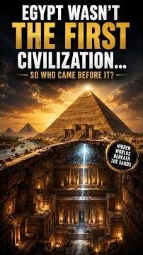 The Pyramids May Not Be the Beginning of Human Civilization #AncientEgypt #Pyramids #Egypt