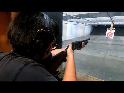 Julio and Christopher blasting full slug shells 12 gauge.