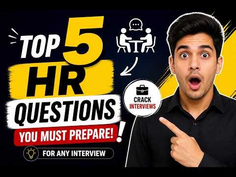 Top 5 HR Interview Questions You Must Prepare 💼 HR Interview#interviewquestions #hrinterviewquestion