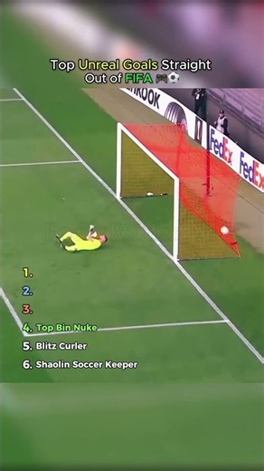 Top Unreal Goals Straight Out of FIFA 🎮⚽ ⚽👌🏆 #shorts, #viral, #football