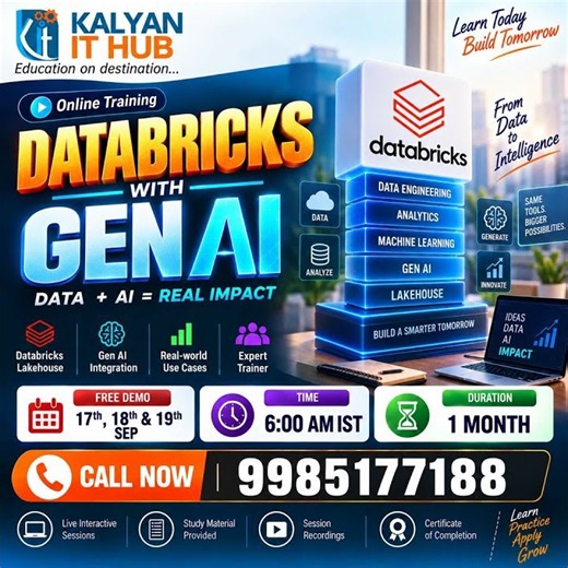 Databricks with Gen AI - New Batch | Kalyan IT Hub