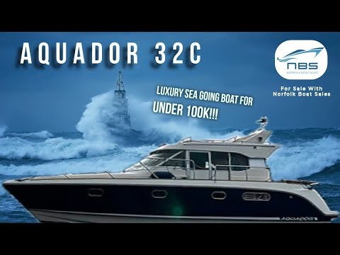 Aquador 32C - UNDER 100K Luxury Inland & Offshore Sea going boat - For Sale ££