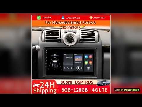 Android Radio For Mercedes Benz Smart Fortwo 451 2005 2010 Wireless Android Auto Carplay Car Multim