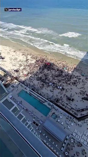 Spring Break crowd flee Daytona Beach #shorts