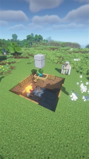 Minecraft Easy New Iron Farm Tutorial #minecraftmobs #minecraftjava | minecraft