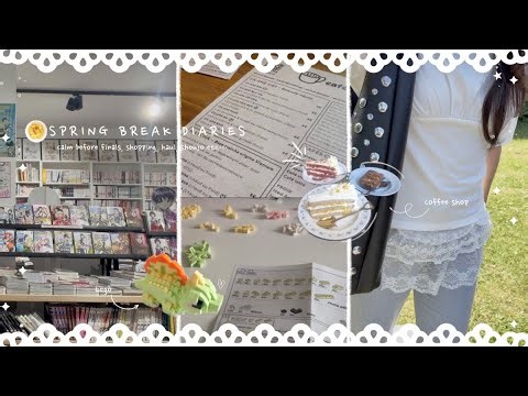 Spring break diaries 🍰 | enjoying my last spring break days, calm before finals, shopping, shoujo…