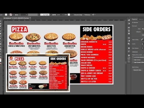 4k Digital Menu Board Design For Client || Animated Video Led Menu For Restaurants