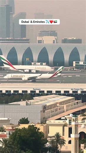 Emirates A380 & A350 at Dubai Airport