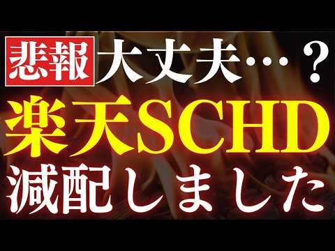 【悲報】楽天SCHDが減配発表…。元本割れ&タコ足配当の原因は？
