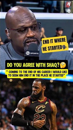 Shaq wants LeBron to END IT in Cleveland💔