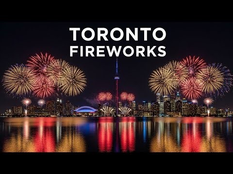 Toronto New Year Fireworks 2026 🎆 | CN Tower & Waterfront Fireworks Show