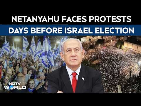 Israel Netanyahu | Netanyahu Faces Protests As Thousands Of Israelis Rally Days Before Election