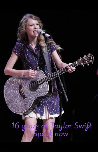16 years of Taylor swift speak now album which released on October 25 2010 #speaknow