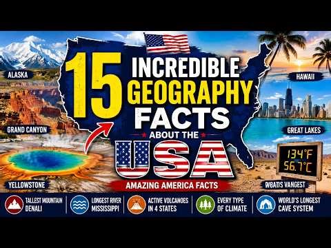 15 Incredible Geography Facts About the USA 🇺🇸 | Amazing America Facts You Didn’t Know#facts