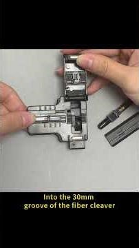 SC Fast Connector Tutorial – Cold Splicing Made EASY!#fyp #viral #ftth #networktools #telecom