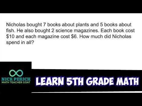 Learn 5th Grade Math - Solve Multi-Step Word Problems (Multiplying and Adding 3 Groups)