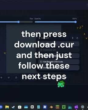 how to customize your mouse cursor no extension