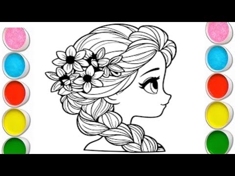 How to Draw Elsa Step by Step ❄️ | Easy Frozen Drawing Tutorial for Beginners