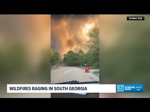Taking a look at spreading wildfires across south Georgia as smoky haze felt across metro Atlanta