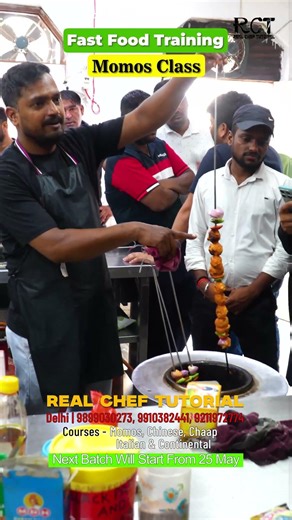 Tandoori Momos | Momos Fast Food Training Class Delhi🧑‍🍳 | #cheftraining #cookingclass #momosclass