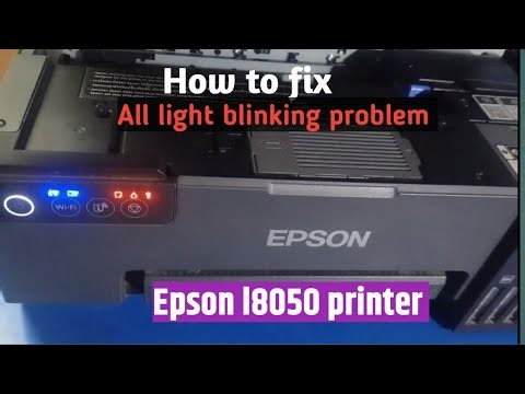 How to solve Epson l8050 printer all light blanking problem 😴 Epson printer রিপেয়ারিং ট্রেনিং2026