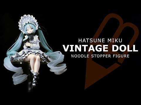 Hatsune Miku [Furyu] Vintage Doll Noodle Stopper Figure Showcase