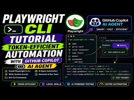 Playwright CLI Tutorial: Token-Efficient Automation with GitHub Copilot AI Agent | Zeeshan Asghar