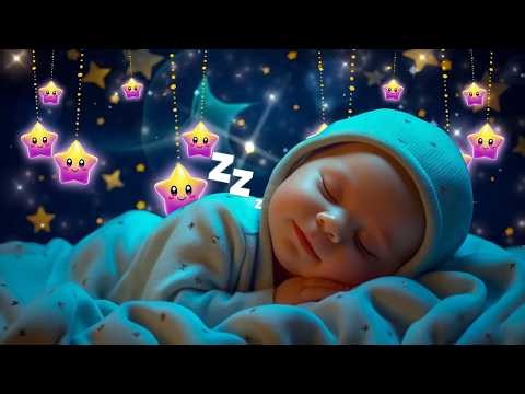 Baby Sleep Music 🌜 Mozart Brahms Lullaby 🎼 Deep Relaxation Music to Create a Calm Bedtime Atmosphere