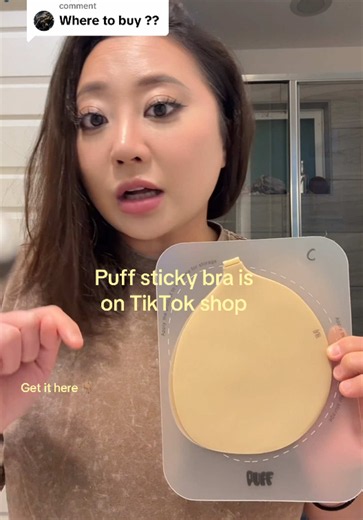 Replying to @KrokoDildo.2.0 Puff sticky bra is on TikTok Shop. Puff works with any tops, low cut or backless, the bio silicon gel has insane hold and works with heavy set like mine. Hypoallergenic, so l can wear all day without irratation. It lasts longer, and economical with the replacement gel, so you don't have to replace it entirely.! swear by these #puffstickybra #stickybra #bra #brainserts #nudebra