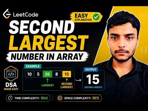 Second Largest Element of Array. | Second Largest Element Using Java |