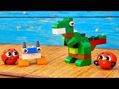 Ultimate Brick Creature & Tomato Playtime Adventures! 🦖🧱 Doodland Fun 🍅✨