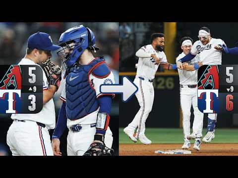 FULL INNING: The Rangers trailed by two runs in the 9th inning and rally back to WALK IT OFF! 🤠