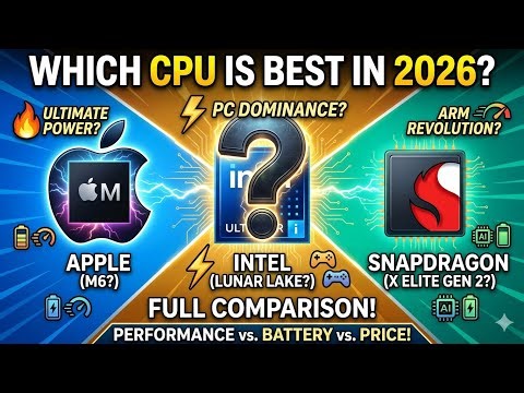Apple vs Intel vs Snapdragon Processors Explained | Which CPU is Best in 2026? Full Comparison 🔥
