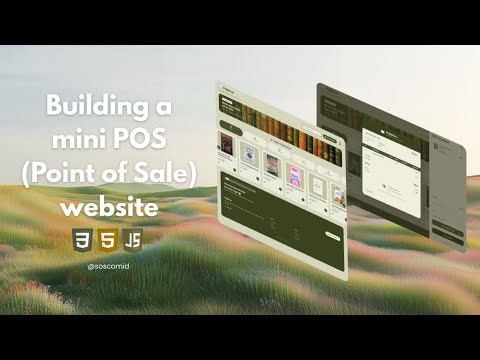 Responsive Bookstore POS Web App (HTML, CSS, JavaScript & DOM-based)