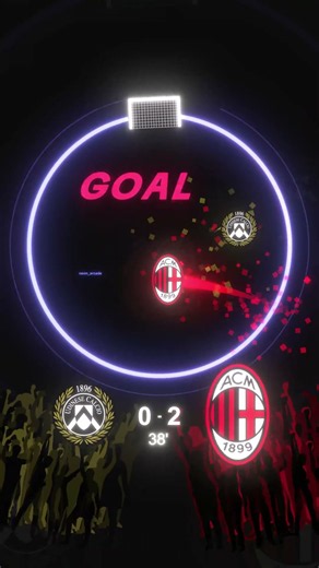 Udinese vs AC Milan ⚽ Who wins? | Football Marble Race #shorts
