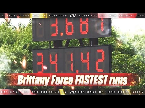 Brittany Force's FASTEST runs