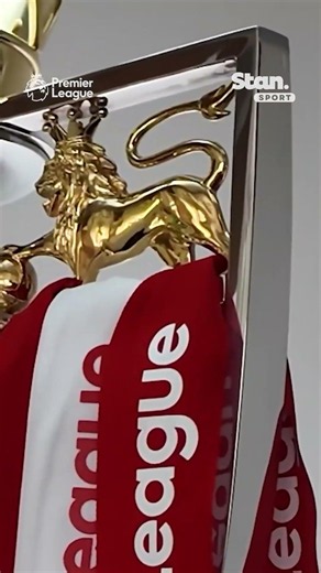 Arsenal ribbons going on the Premier League trophy 🔴⚪️🏆 #PremierLeague #Arsenal
