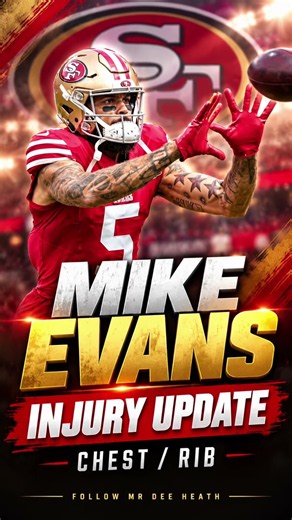 🚨 MIKE EVANS INJURY UPDATE