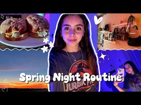 My Spring Night Routine! I Realistic, Journaling, Cozy Shower ☽♡