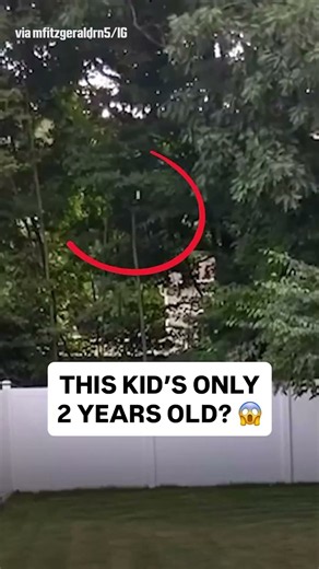 This 2-year old hit an absolute tank 😮 (via mfitzgeraldrn5/IG)