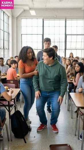 Karma 🍌 Strikes in School Cafeteria! Instant Lesson #karma #cafeteria #shorts