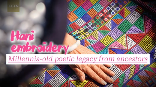 The Hani group, one of China's ethnic minorities, is famed for intricately stitching each garment pattern as a poetic legacy from their ancestors. Hani women preserve the legends, history, and emotions of their community through this craft. #ChinaSeen #culture #embroidery | CGTN