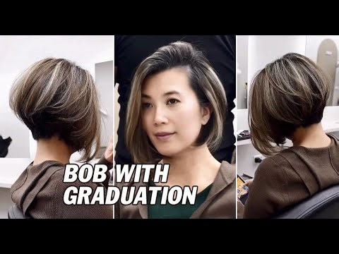 How to Cut a Perfect Graduated Bob | Short Layered Bob Haircut (Step-by-Step) DIY Trend
