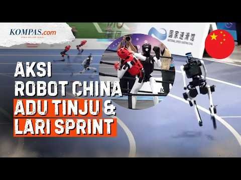 Detik-detik Robot China Adu Tinju, Main Bola, "Breakdance", dan Balap Lari