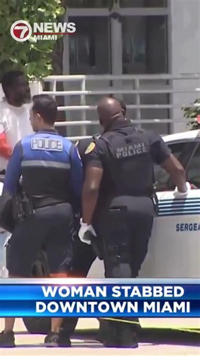 Woman Stabbed in downtown Miami; Armed Suspect Contained