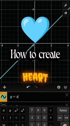 How to create Heart in Graph? #maths