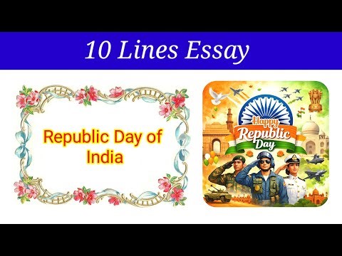10 Lines Essay on Republic Day of India 🇮🇳 | Republic Day essay in English | essay on Republic Day